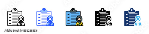 Hr Compliance Icon Collection With Multiple Styles