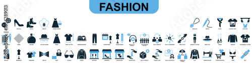 Set of fashion icon vector for style apps and beauty blogs. Ideal for illustrating accessories, clothing trends, shopping categories, and boutique logos.