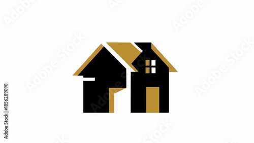 Modern Abstract House Logo Design.