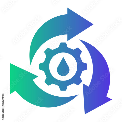 water management Gradient icon