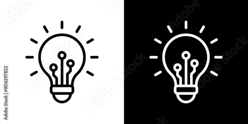 Innovation Icon Set Vector Collection Isolated In Black And White