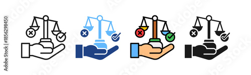 Ethical Responsibility multiple icon