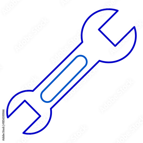 Spanner wrench repair tool icon