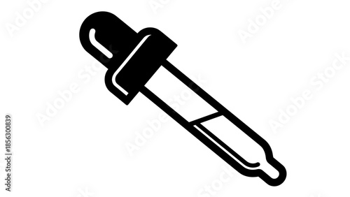 Pipette with Liquid Illustration.