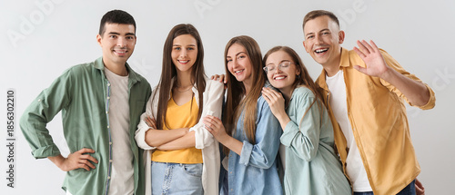 Group of happy friends on l...
