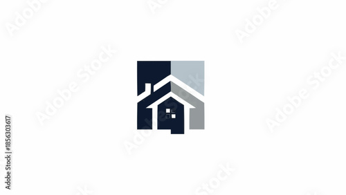 Modern House Logo Design Concept for Real Estate Business.