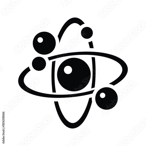 Simple atom logo design