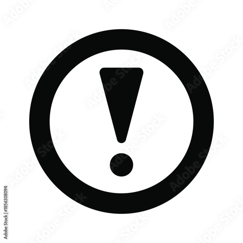 Warning exclamation mark symbol