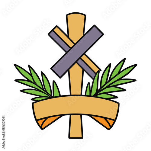 A simple, solemn ash cross marked on the forehead, symbolizing repentance, humility, and the start of Lent in Christian tradition.
