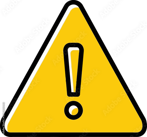 Caution Alert Symbol with Exclamation Point in Yellow Warning Triangle alert warning symbol
