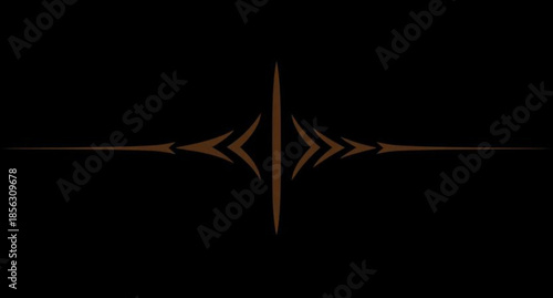 Abstract golden cross section vector illustration with white mosquito insect wing details isolated on a black background macro drawing