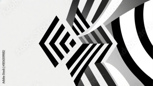 Abstract black and white striped background vector illustration featuring a modern piano music pattern and geometric business technology design symbol