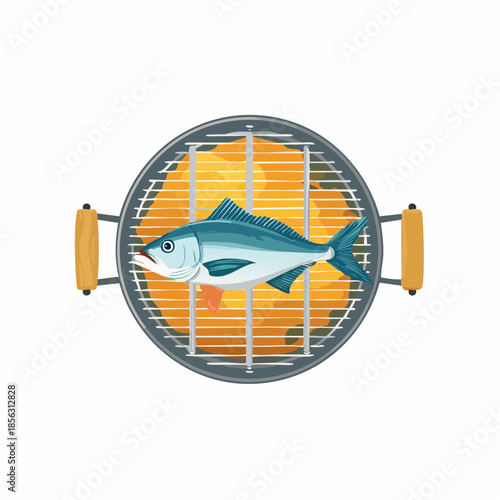 Fisch auf einem Grill
