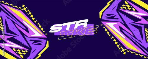 Sports Background with Colorful Geometric and Abstract Shapes. Abstract Sport Banner or Poster Background Design