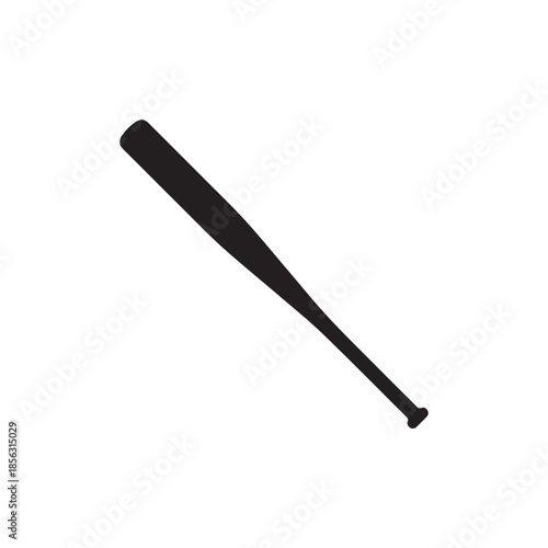 Baseball bat or softball bat flat vector icon for sports apps and website
