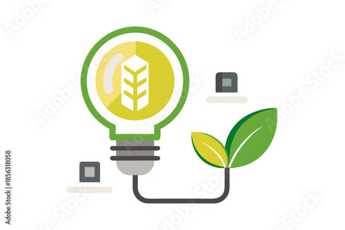 low power consumption energy saving icon vector