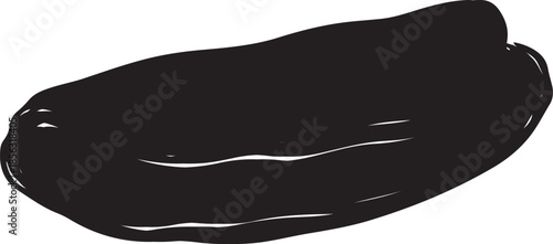 Egg Omelette Silhouette , Breakfast Food Symbol Isolated