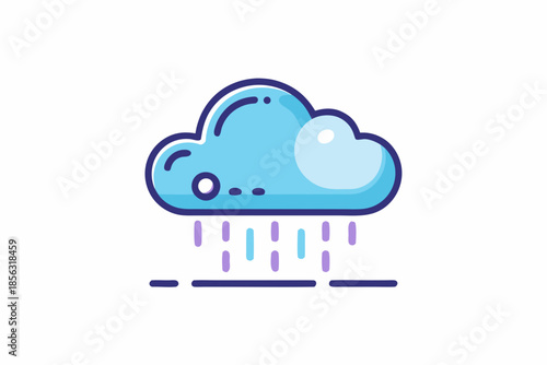 rain cloud weather forecast icon