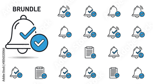 Collection of Bell and Notification Icons.