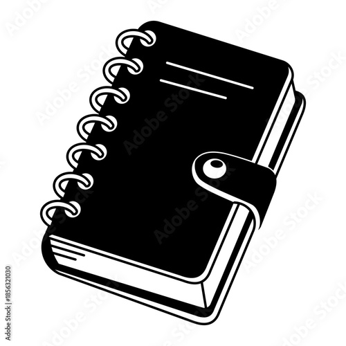 A drawing style illustration representing a camera lens