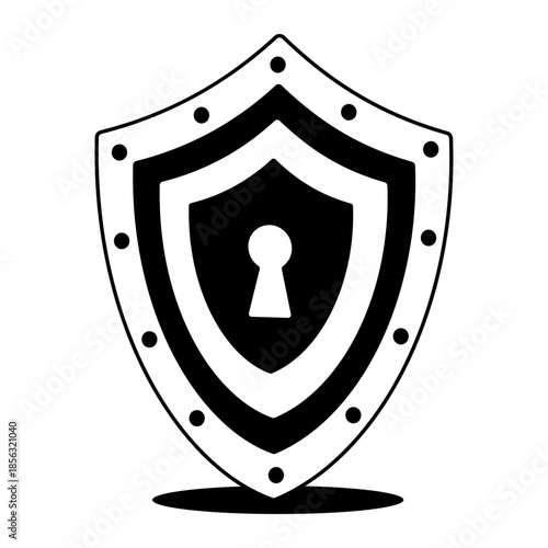 A drawing style illustration representing a camera lens