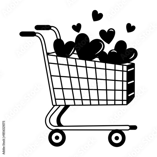 A drawing style illustration representing a camera lens