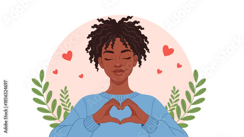 Self-Love and Valentine's Day Concept