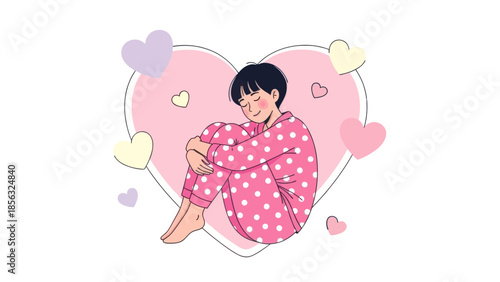 Self Love Valentine's Day Illustration