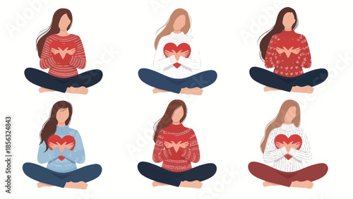 Self Love Valentine's Day Illustration