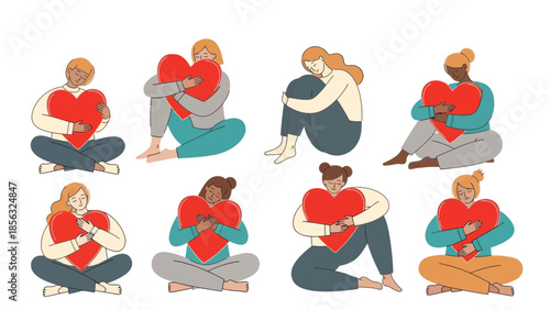 Self Love Valentine's Day Illustration