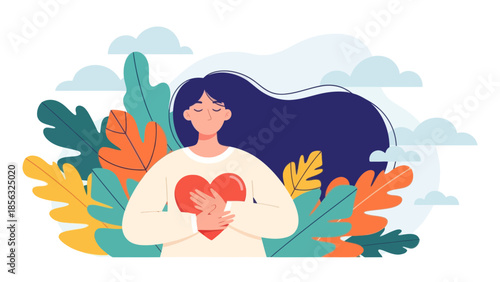 Self Love and Care Illustration