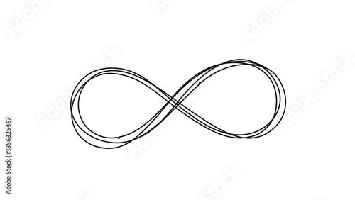 Infinity symbol sketch for love and eternity