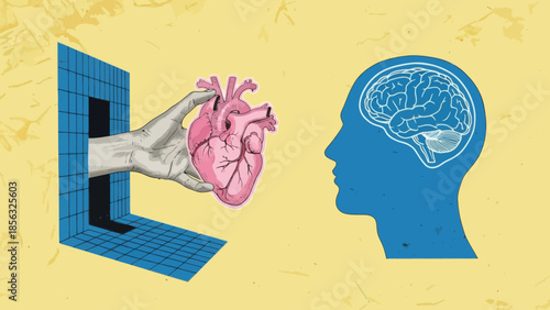 Heart vs Mind: Emotional Intelligence Concept