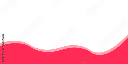 Wavy pink and magenta footer, border, divider shapes