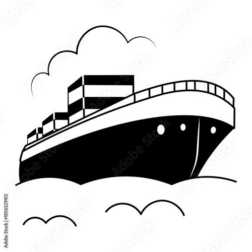 A doodle style illustration depicting an aeroplane
