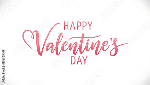 A vibrant pink and red gradient calligraphy design spells 