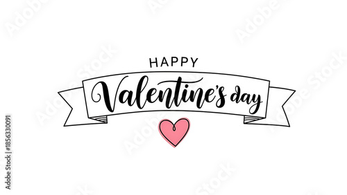 A charming black outline design features 