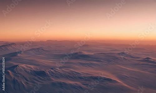 Experiencing a Tranquil Mountain Range at Sunset