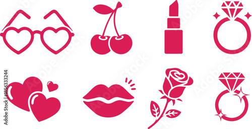 Lovely Collection of Feminine Design Elements for Girls