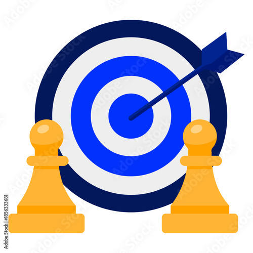 Chess Pawns and Target Board