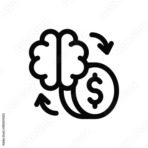 Brain Investment Icon