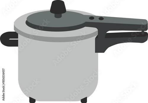 Pressure cooker on stovetop legs