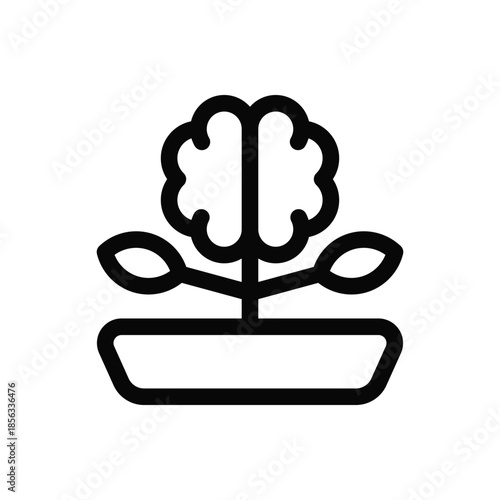 Brain Growth Icon