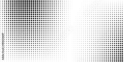Black Halftone Arc Gradient Abstract Dot Vector Background