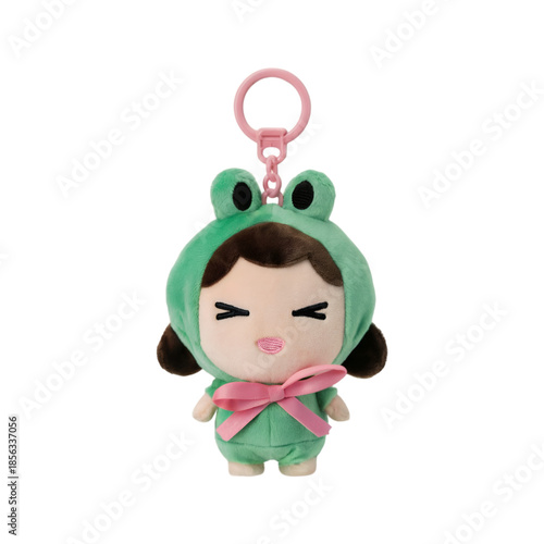 Billede på lærred Little girl backpack charm