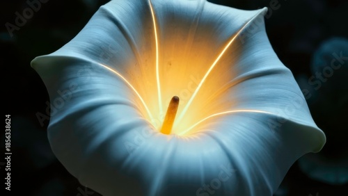 Blue and White Glow Art Picture