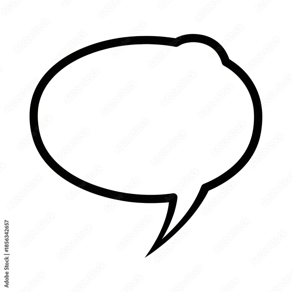 Fototapeta premium Comic speech bubble for communication or thought