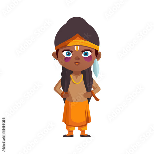 2d Indian cartoon character ready for animation moral stories,made by adobe illastator and ready for animate cc. Adobe Illustrator Artwork
