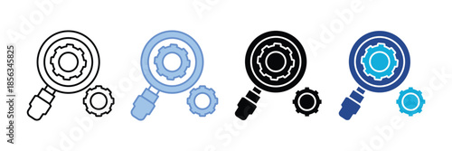 Transparency  Icon Set Multiple Style Collection