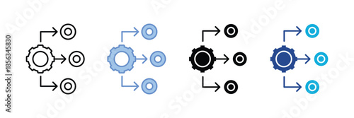 Project Mapping  Icon Set Multiple Style Collection